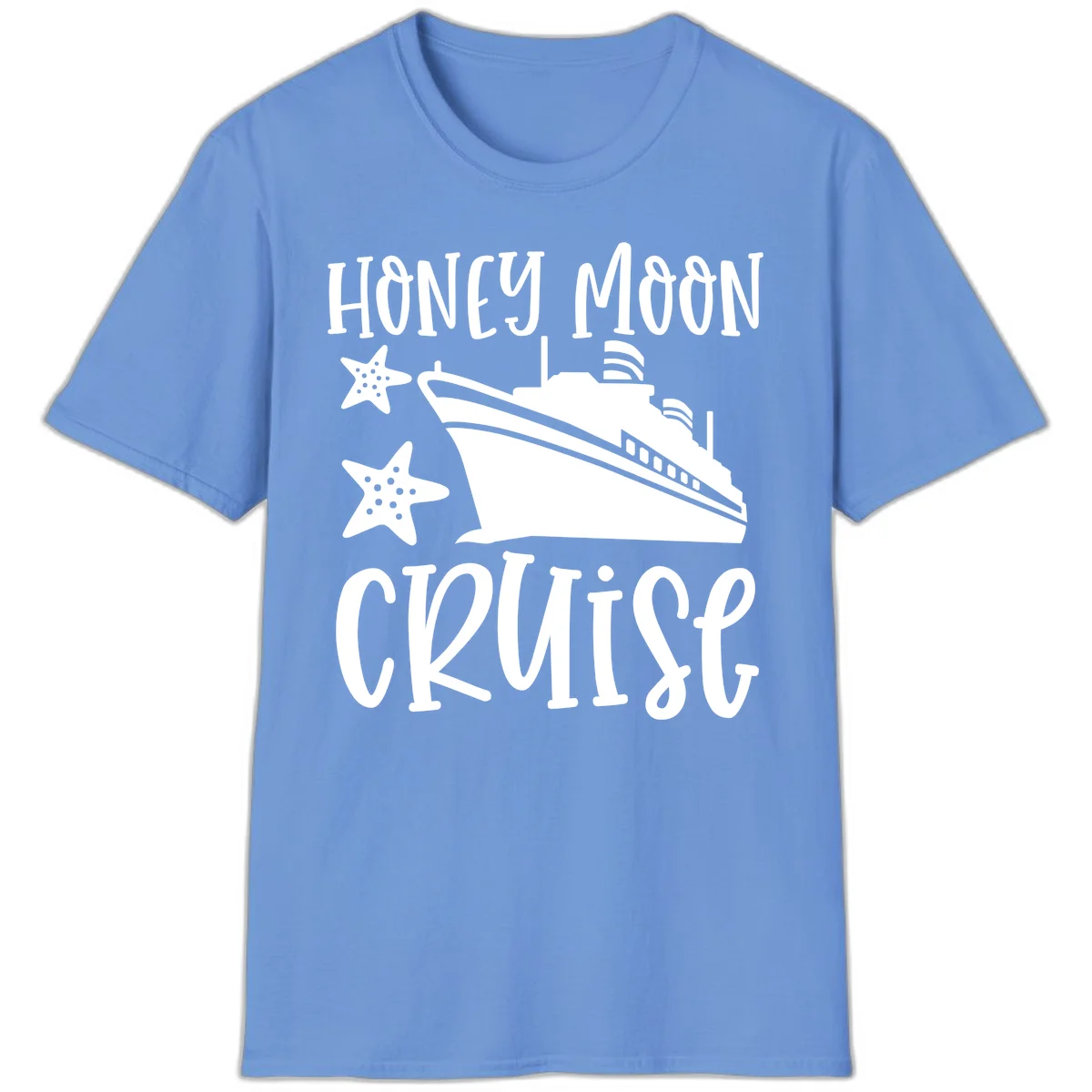 Honey Moon Cruise T-Shirt in Carolina Blue