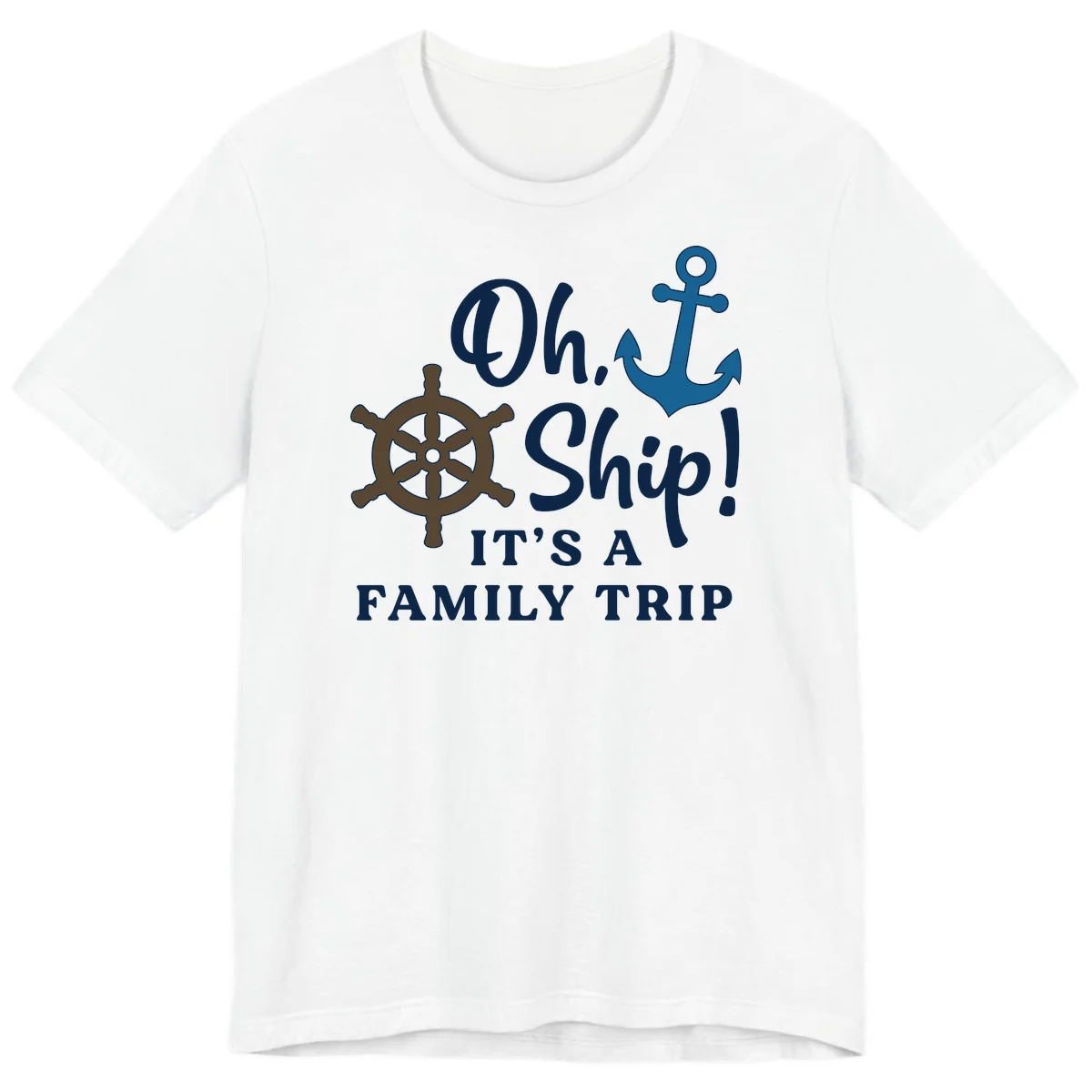 Oh Ship It's A Family Trip Premium T-Shirt in White