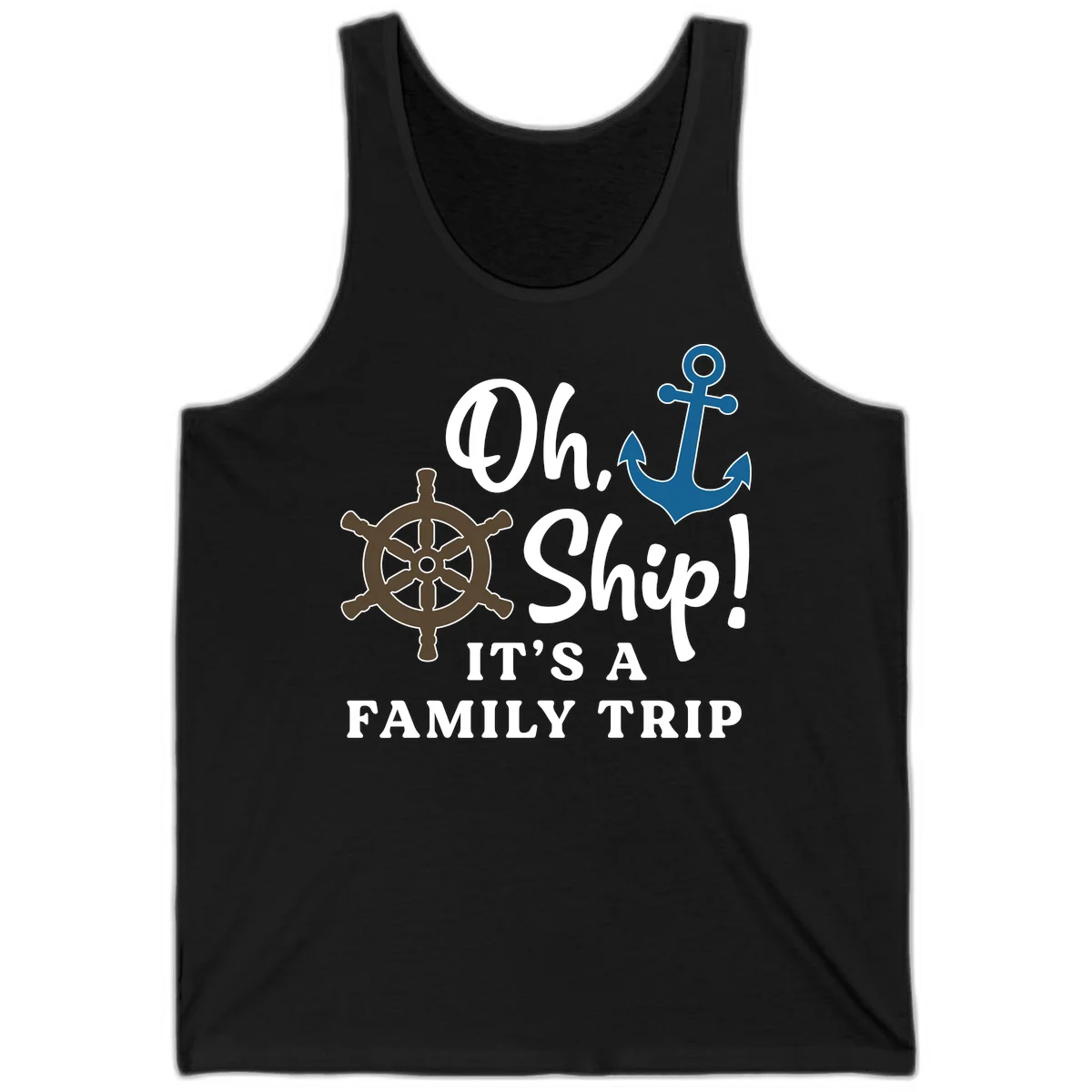 Oh Ship It's A Family Trip Tank in Black