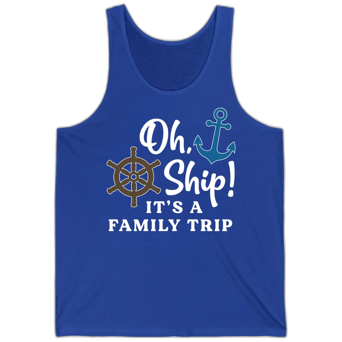 Oh Ship It's A Family Trip Tank in True Royal