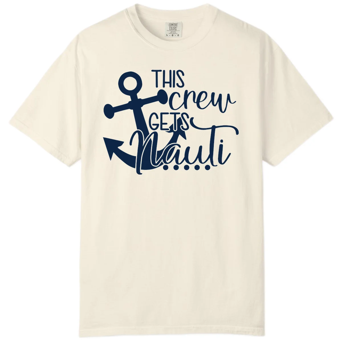 This Crew Gets Lit Anchor Design Comfort Color in Ivory