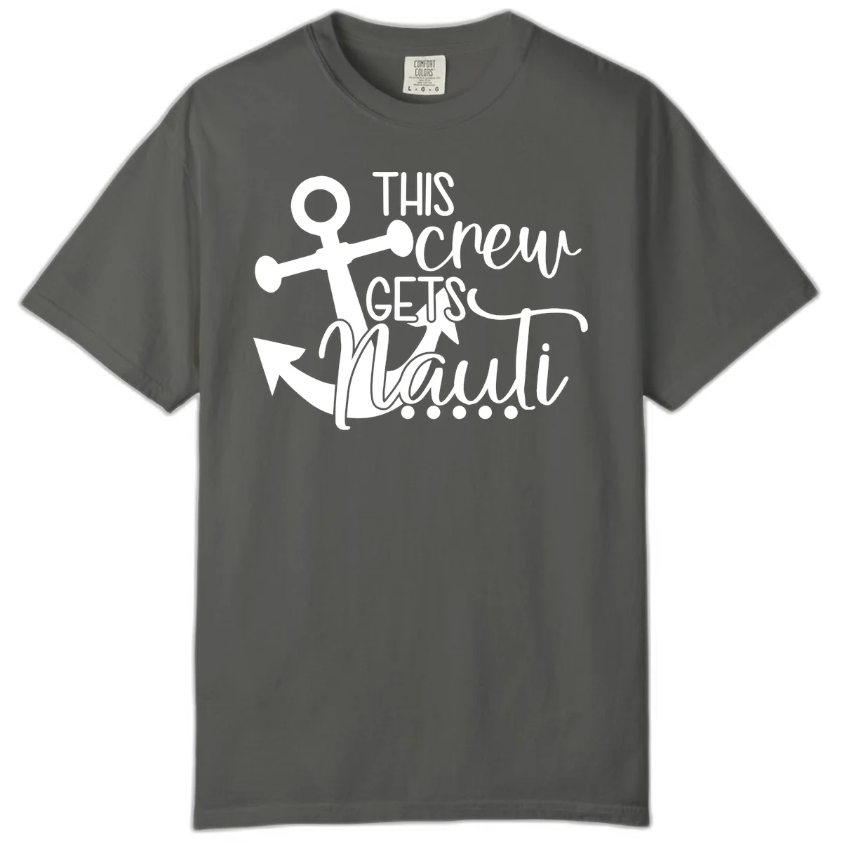 This Crew Gets Lit Anchor Design Comfort Color in Pepper