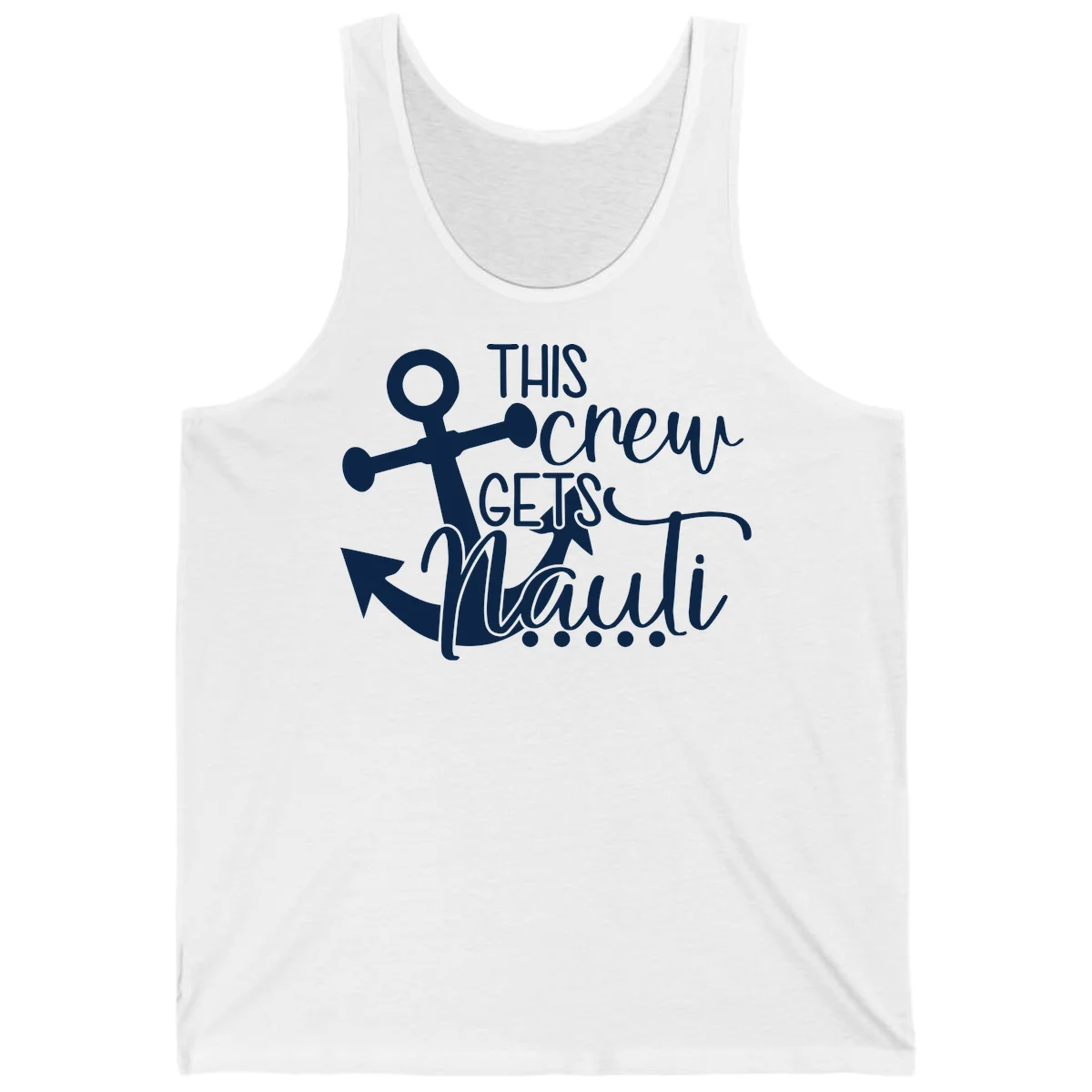 This Crew Gets Lit Anchor Design Tank in White