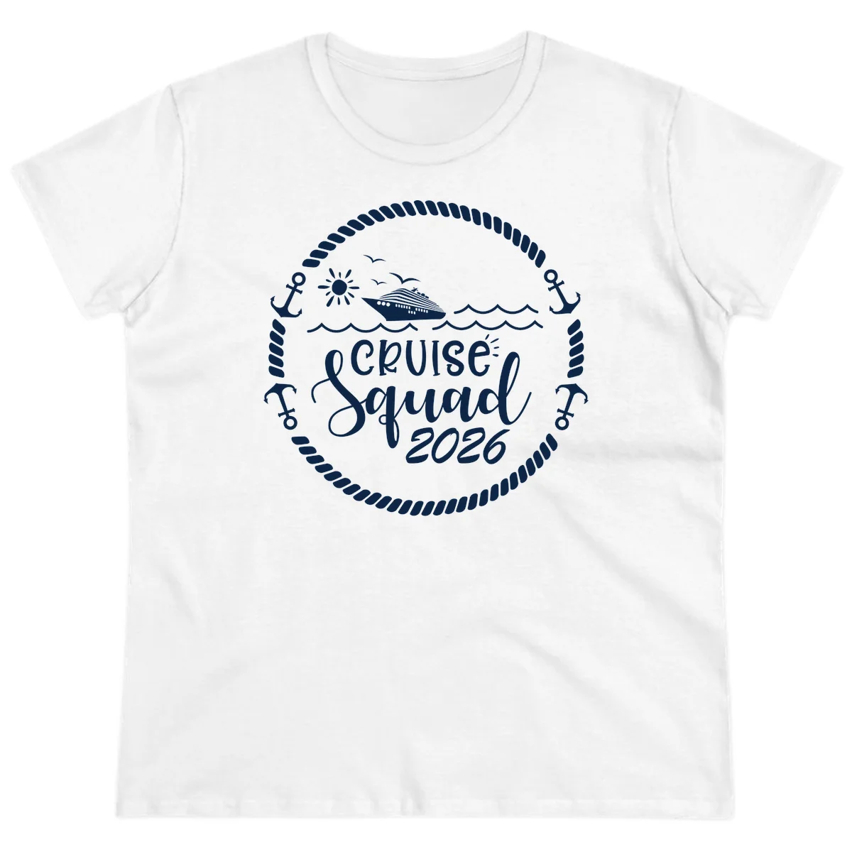 Cruise Squad 2026 Ladies Tee in White