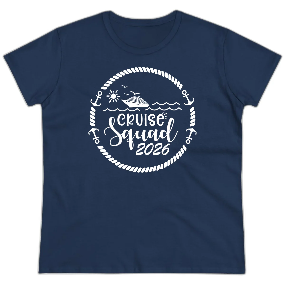 Cruise Squad 2026 Ladies Tee in Navy
