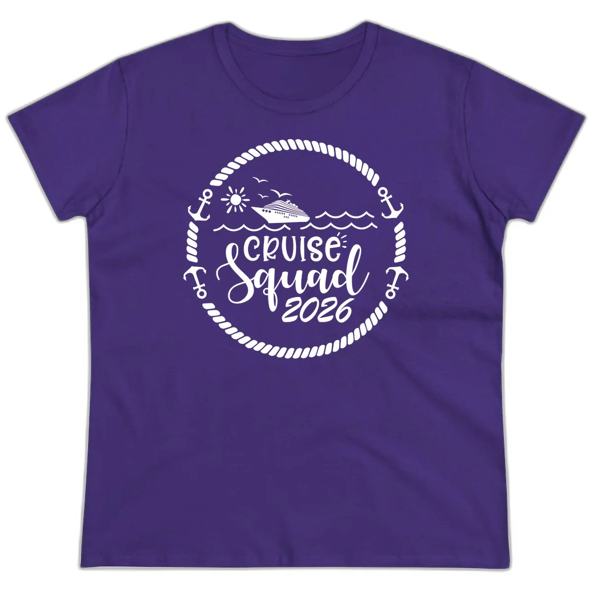 Cruise Squad 2026 Ladies Tee in Purple
