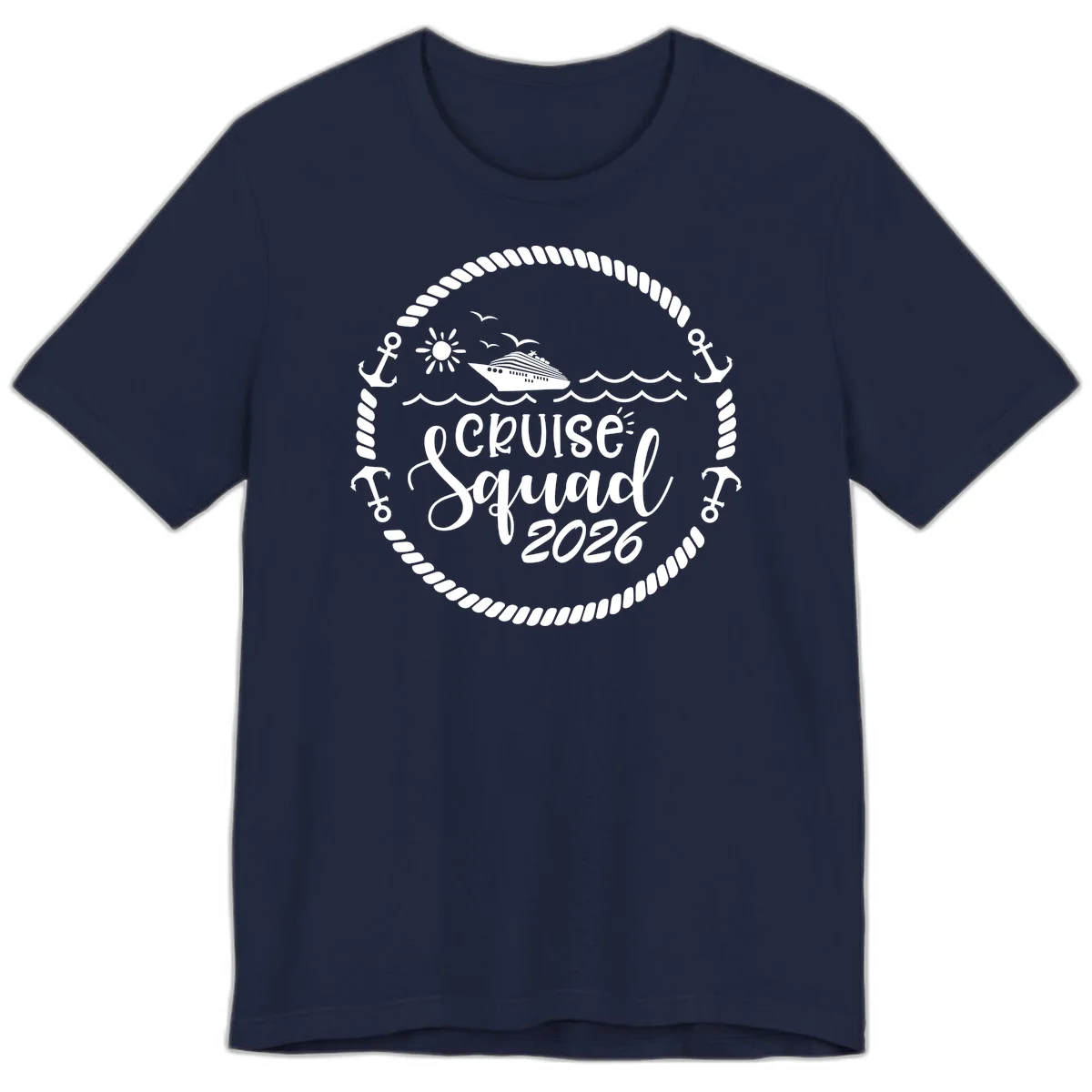 Cruise Squad 2026 Premium T-Shirt in Navy