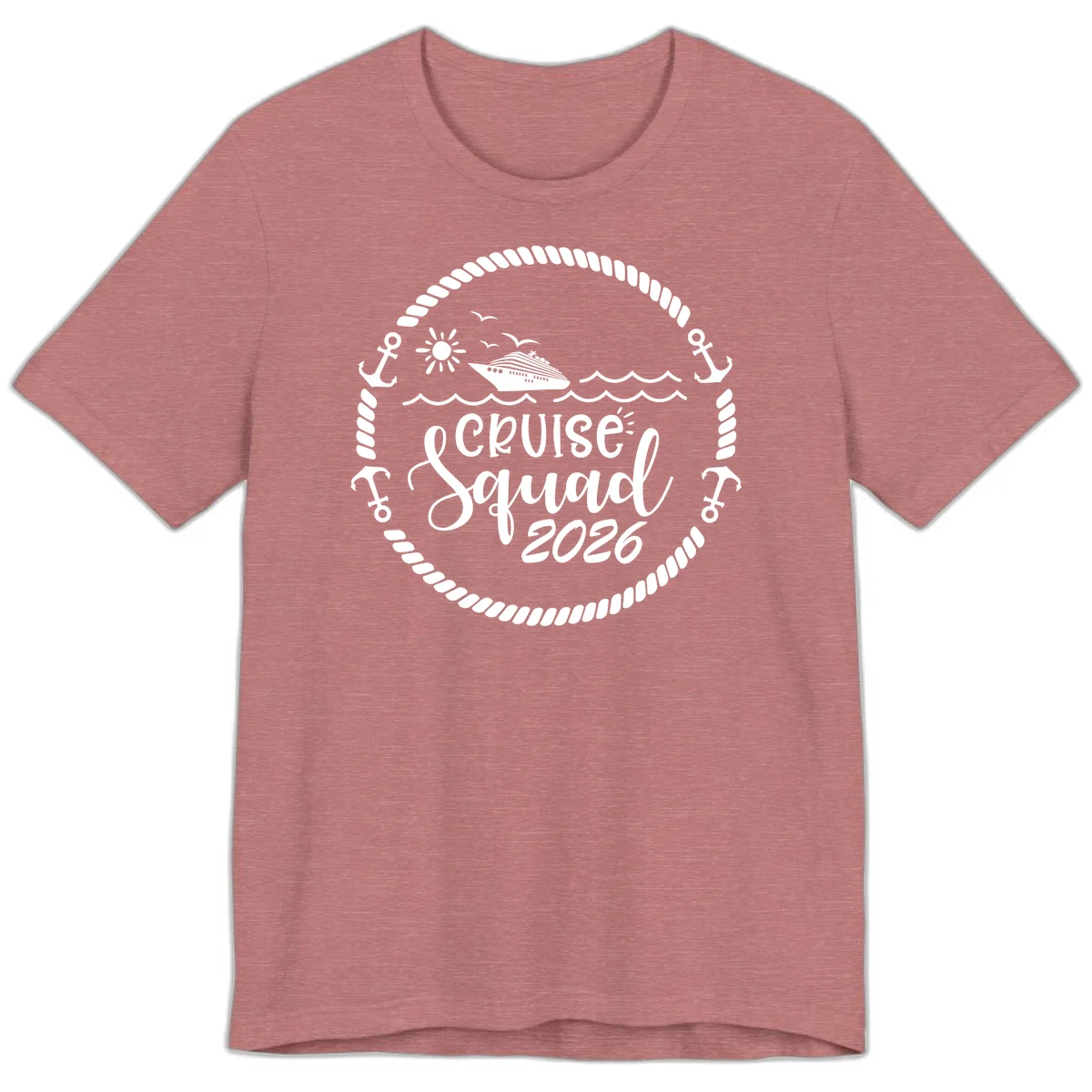 Cruise Squad 2026 Premium T-Shirt in Heather Mauve