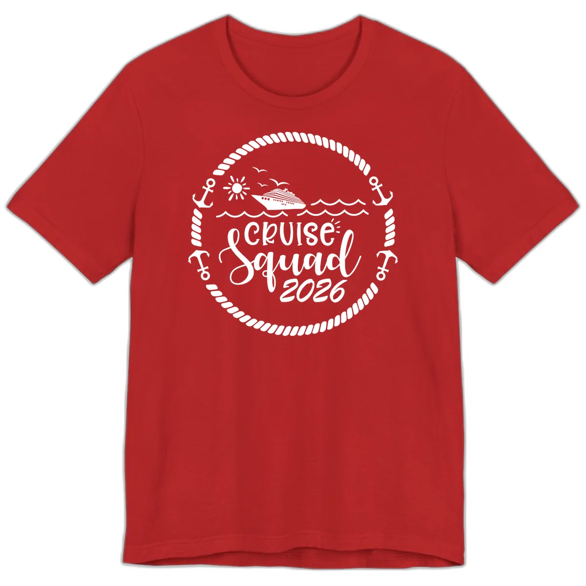 Cruise Squad 2026 Premium T-Shirt in Red