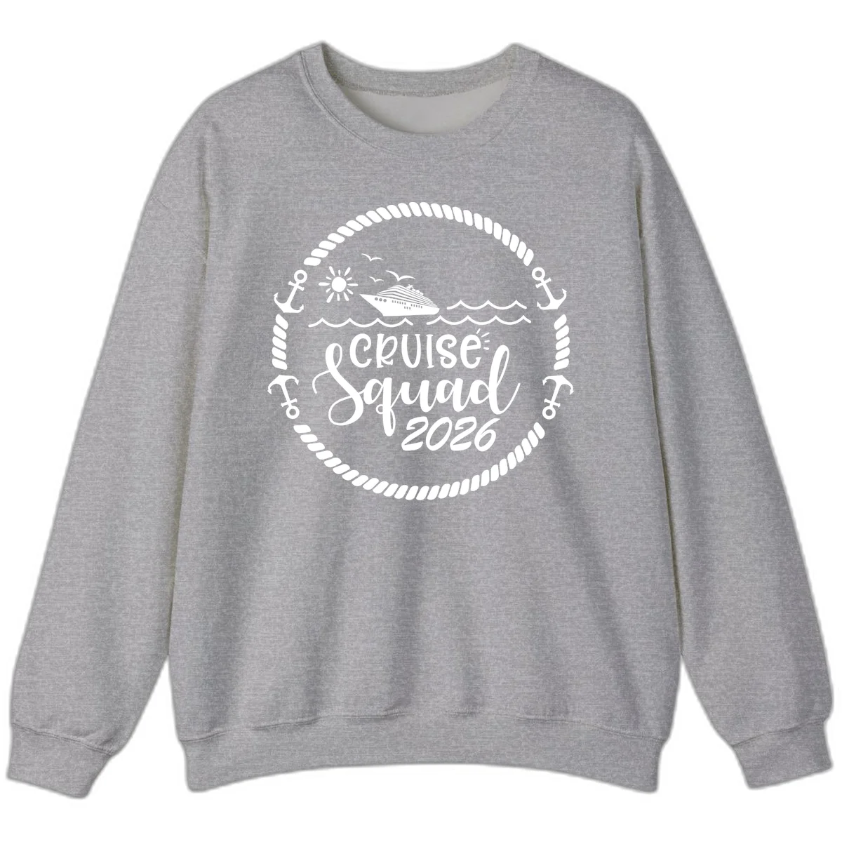 Cruise Squad 2026 Sweatshirt in Sport Grey