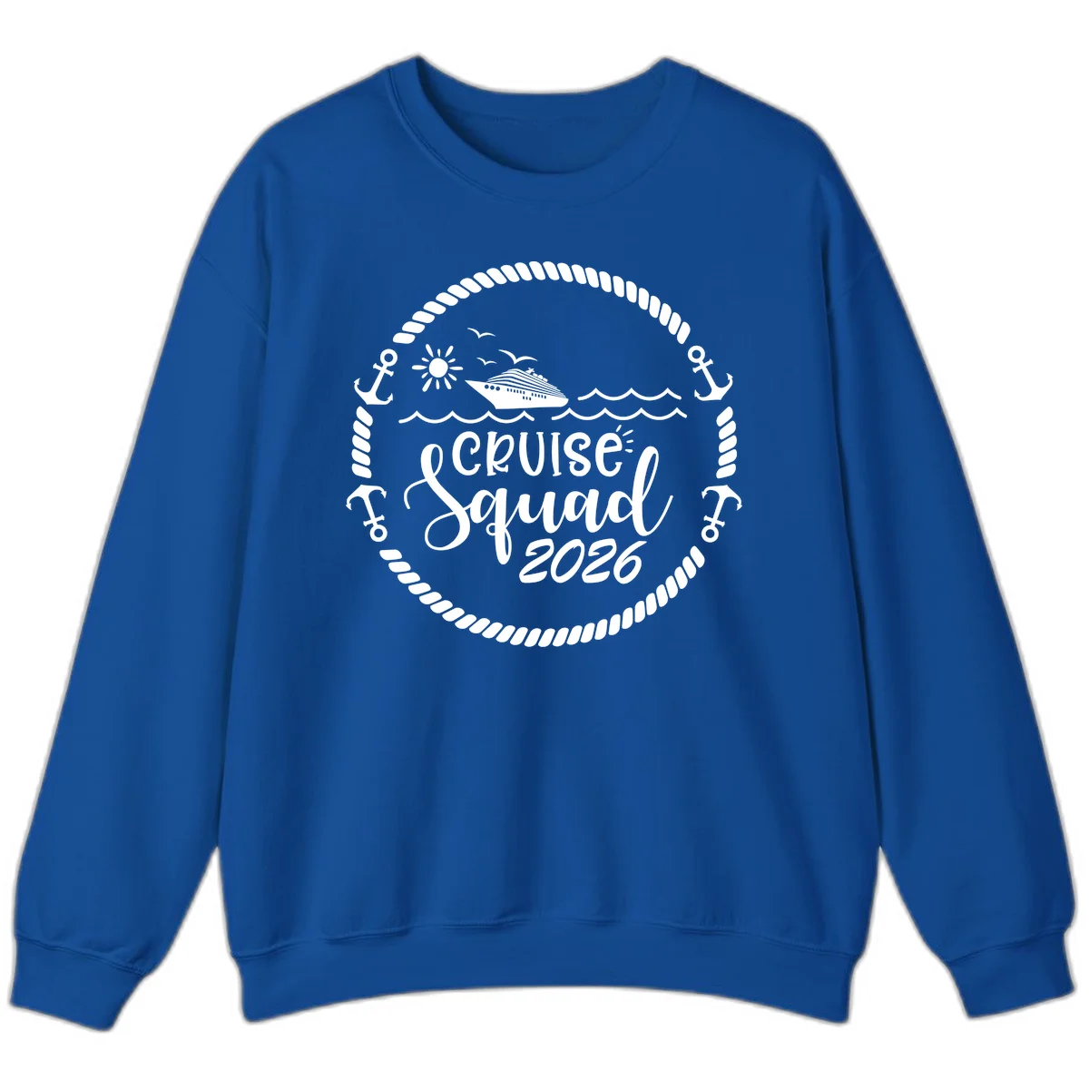 Cruise Squad 2026 Sweatshirt in Royal