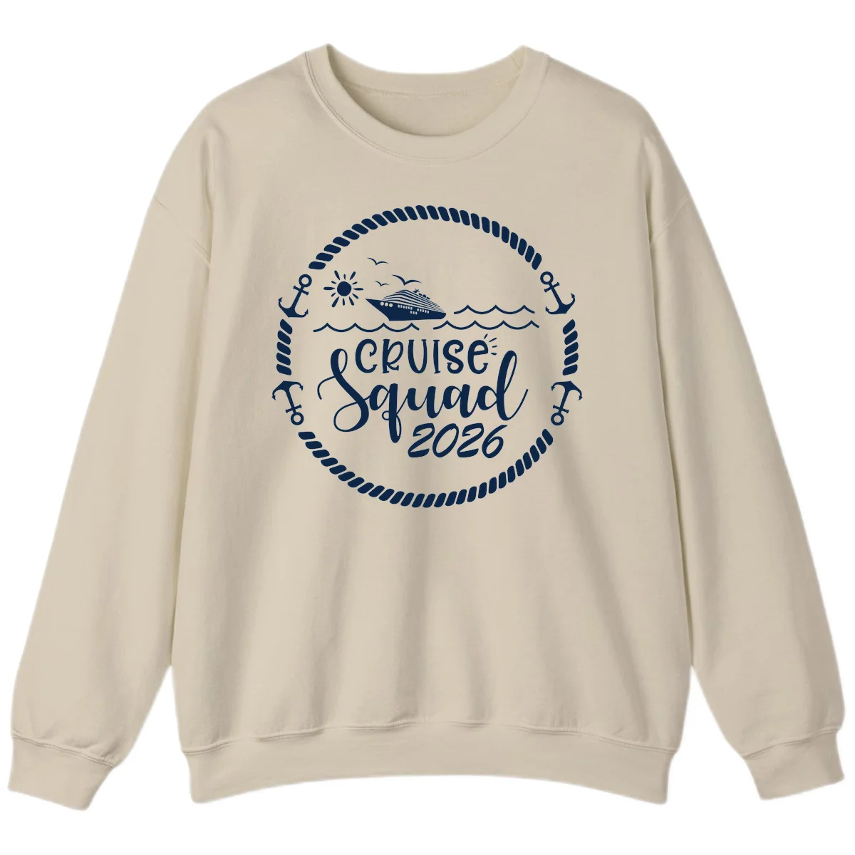 Cruise Squad 2026 Sweatshirt in Sand