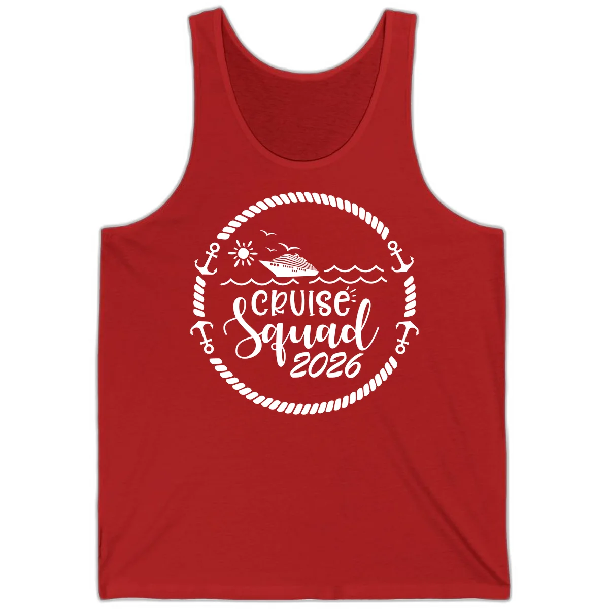 Cruise Squad 2026 Tank in Red
