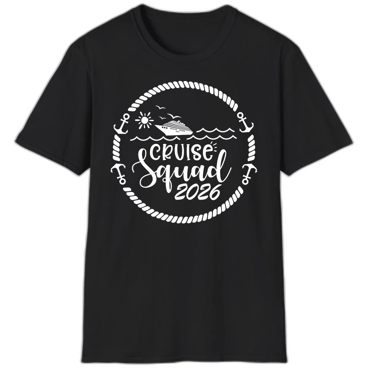 Cruise Squad 2026 T-Shirt in Black