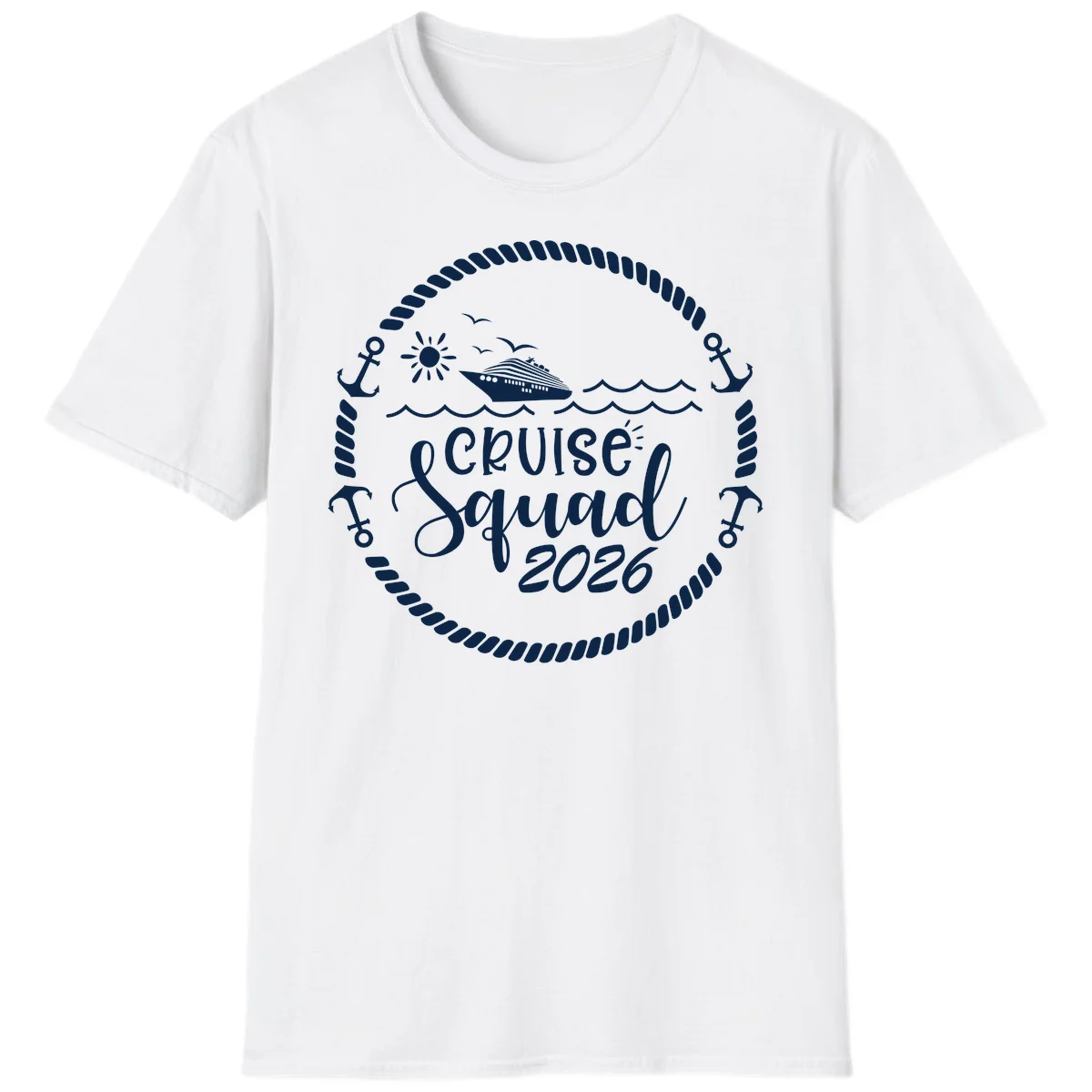 Cruise Squad 2026 T-Shirt in White