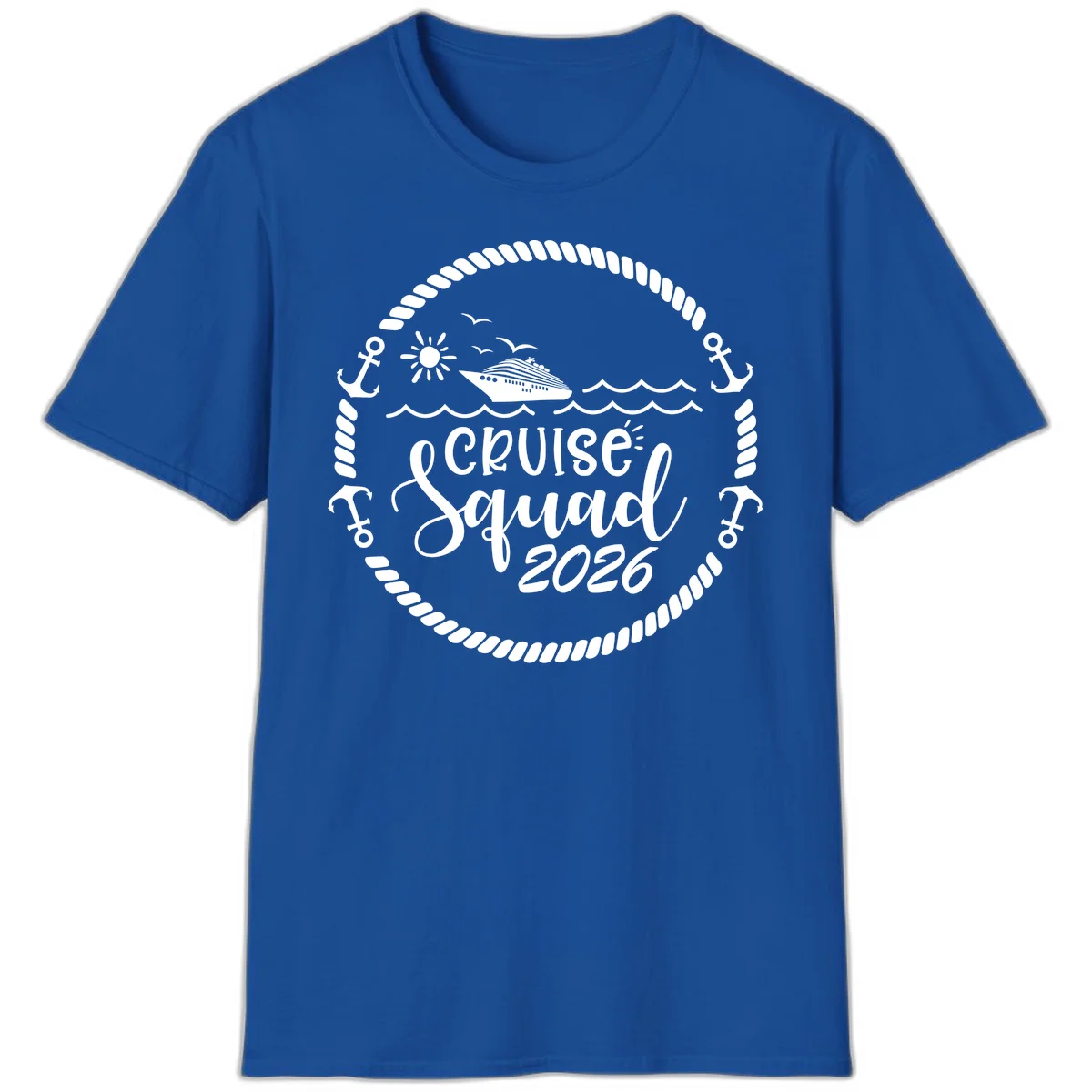 Cruise Squad 2026 T-Shirt in Royal