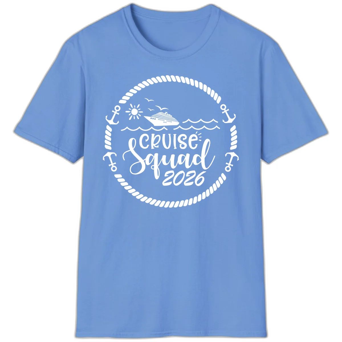 Cruise Squad 2026 T-Shirt in Carolina Blue