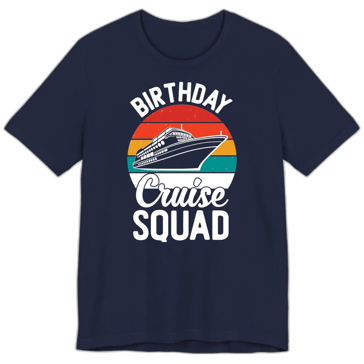 Birthday Cruise Squad Premium T-Shirt in Navy