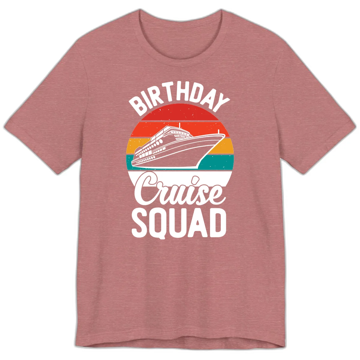 Birthday Cruise Squad Premium T-Shirt in Heather Mauve