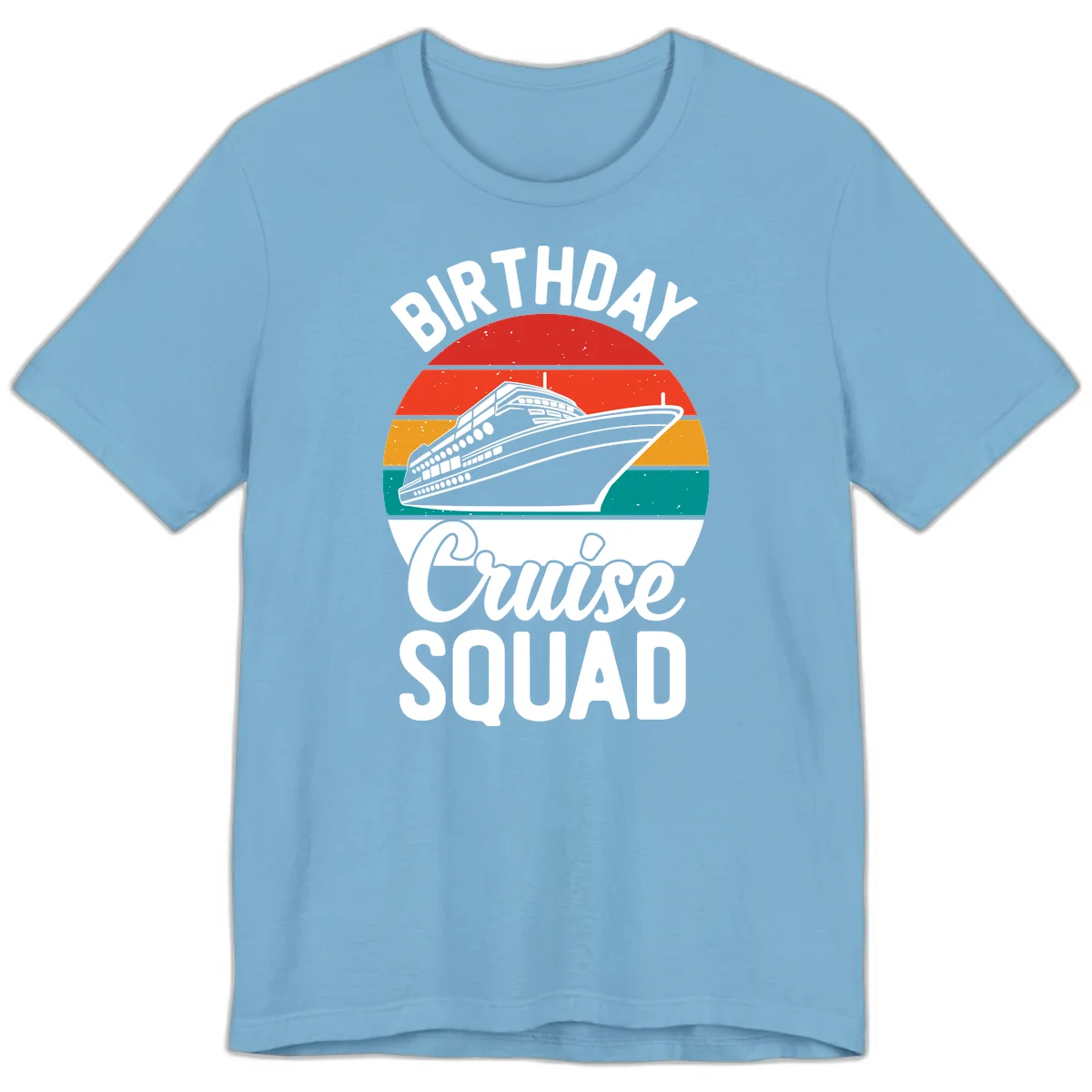Birthday Cruise Squad Premium T-Shirt in Ocean Blue
