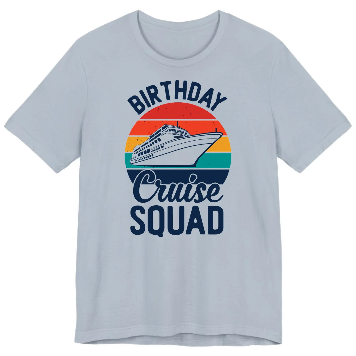 Birthday Cruise Squad Premium T-Shirt in Light Blue
