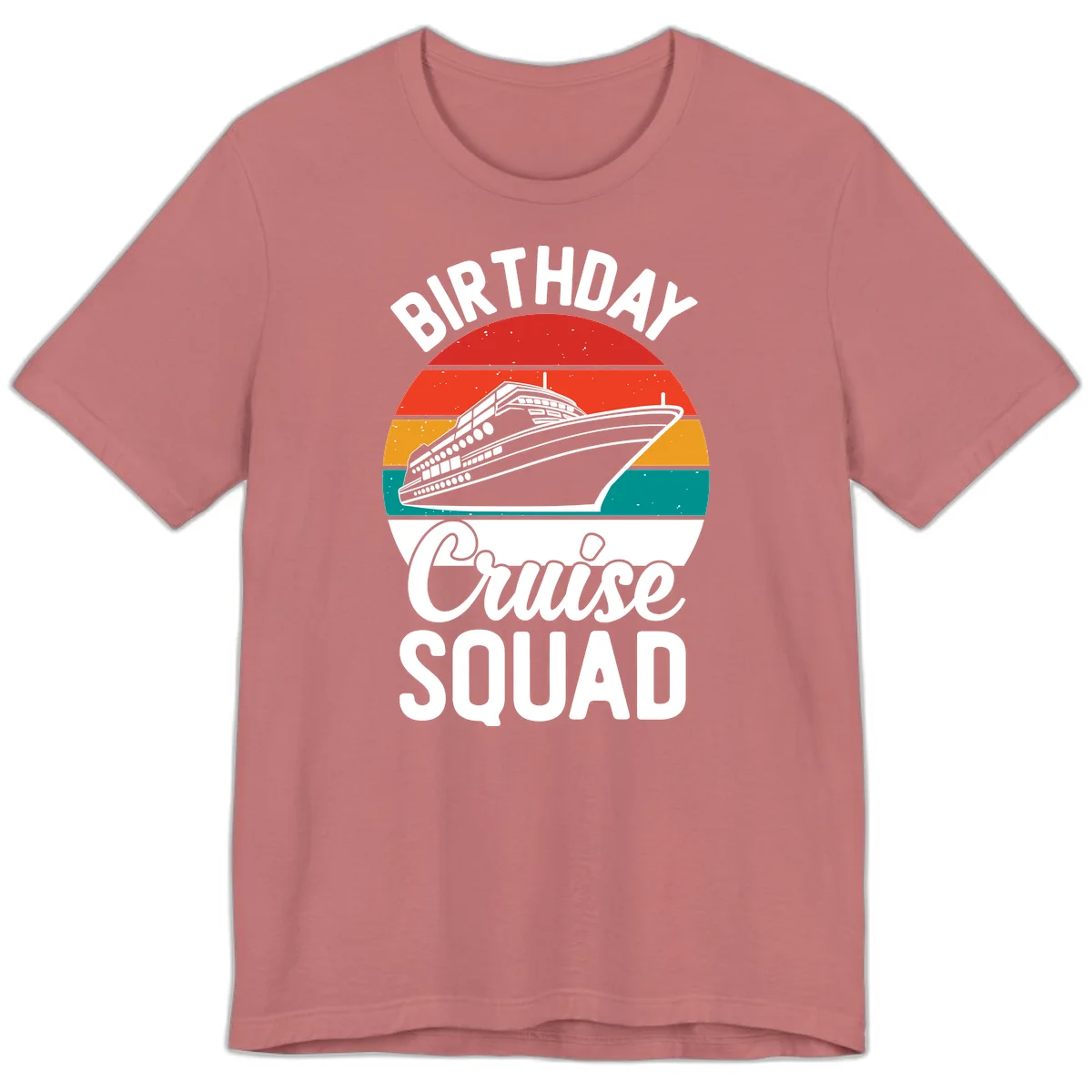 Birthday Cruise Squad Premium T-Shirt in Mauve