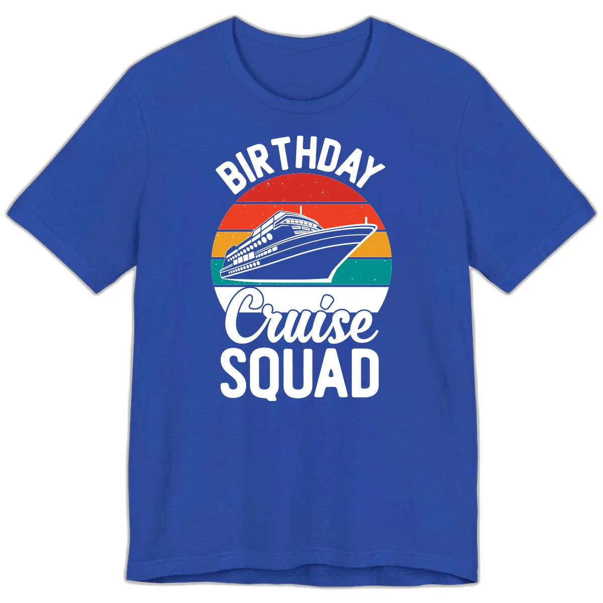 Birthday Cruise Squad Premium T-Shirt in True Royal