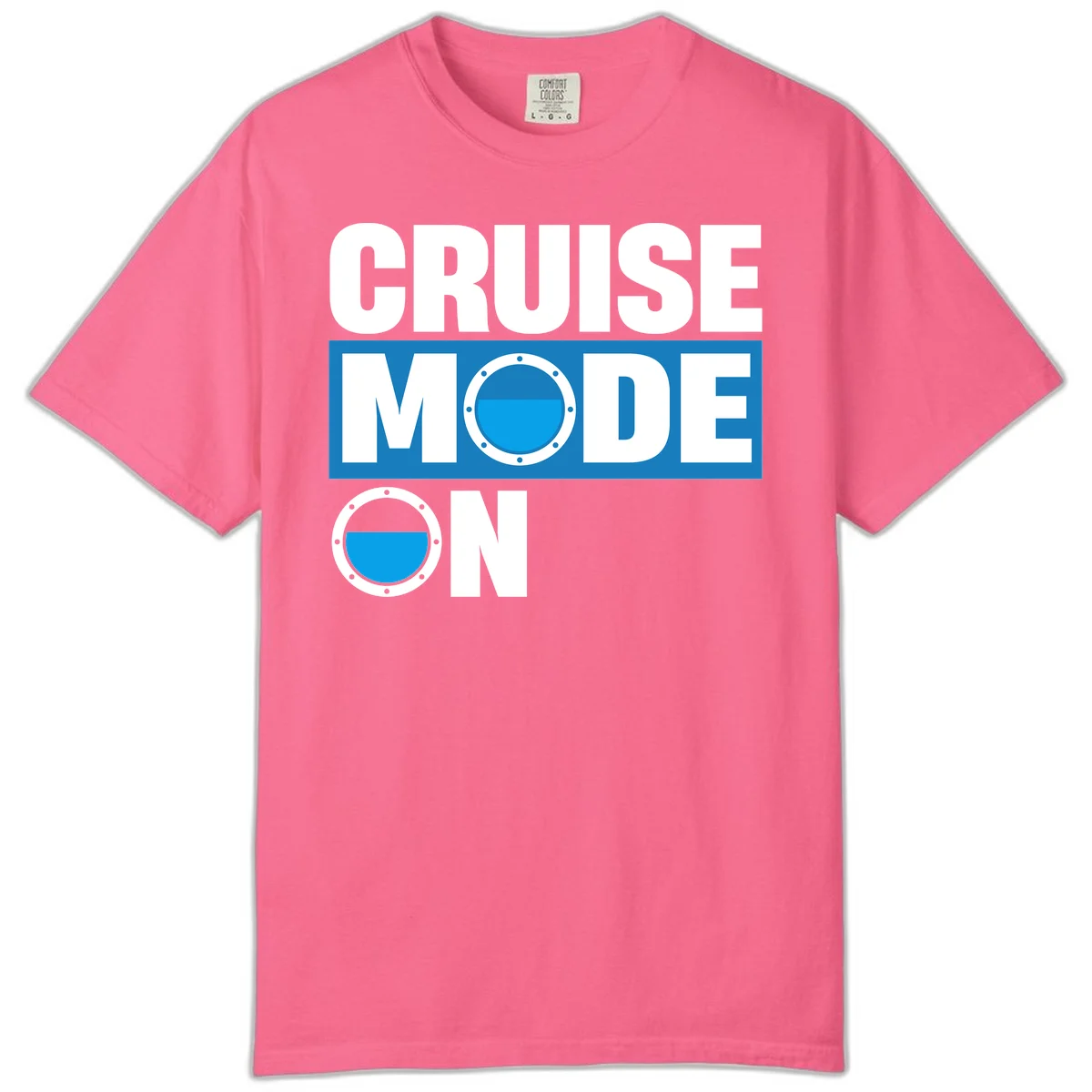 Cruise Mode On Comfort Colors T-Shirt in Crunchberry