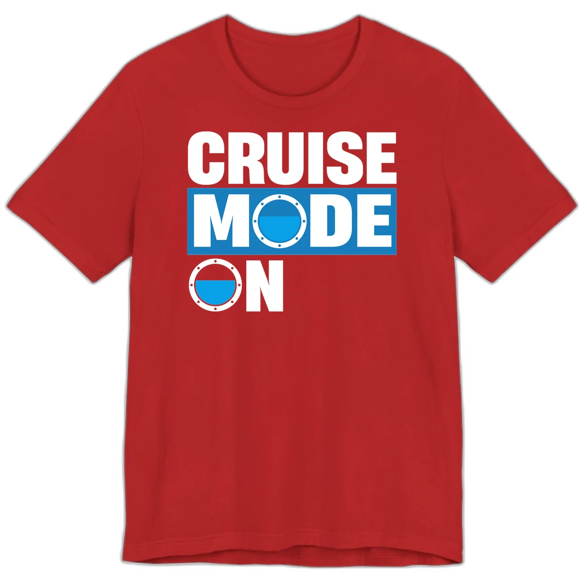 Cruise Mode On Premium T-Shirt in Red