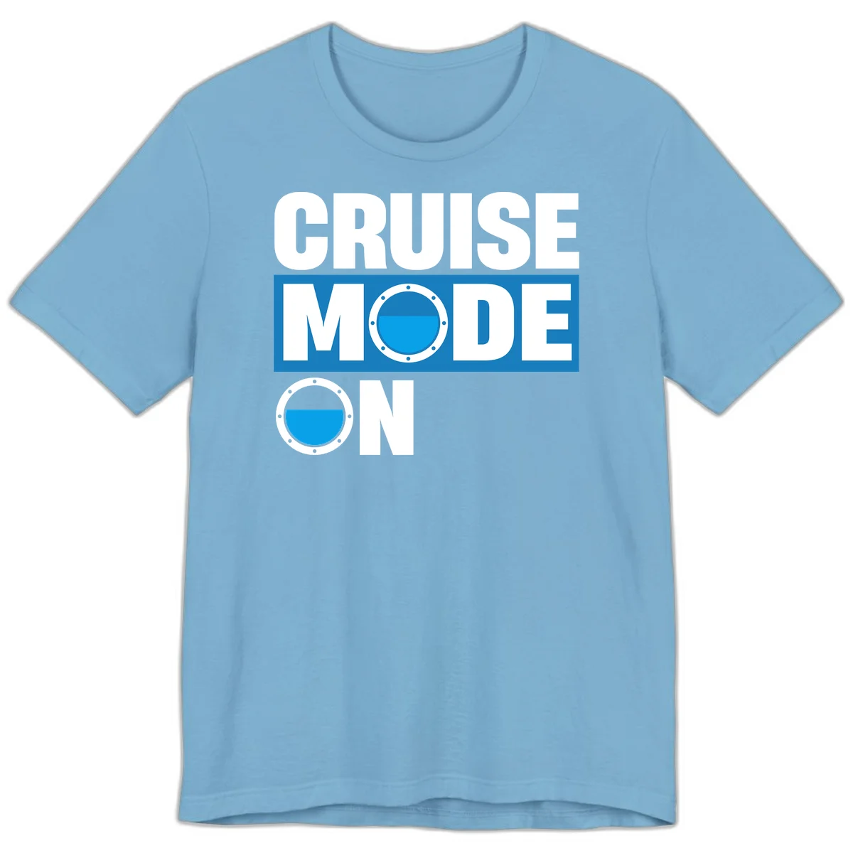 Cruise Mode On Premium T-Shirt in Ocean Blue