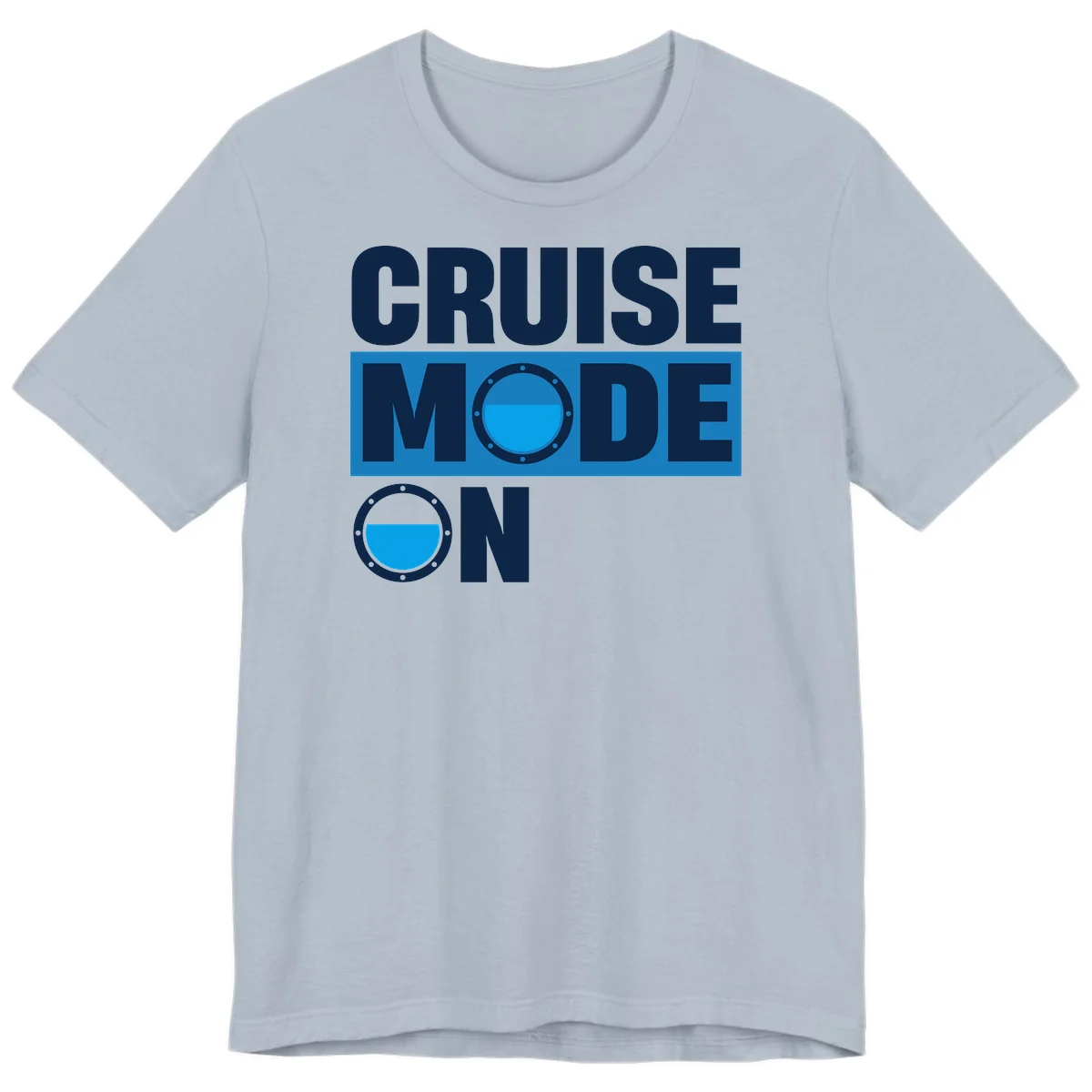 Cruise Mode On Premium T-Shirt in Light Blue