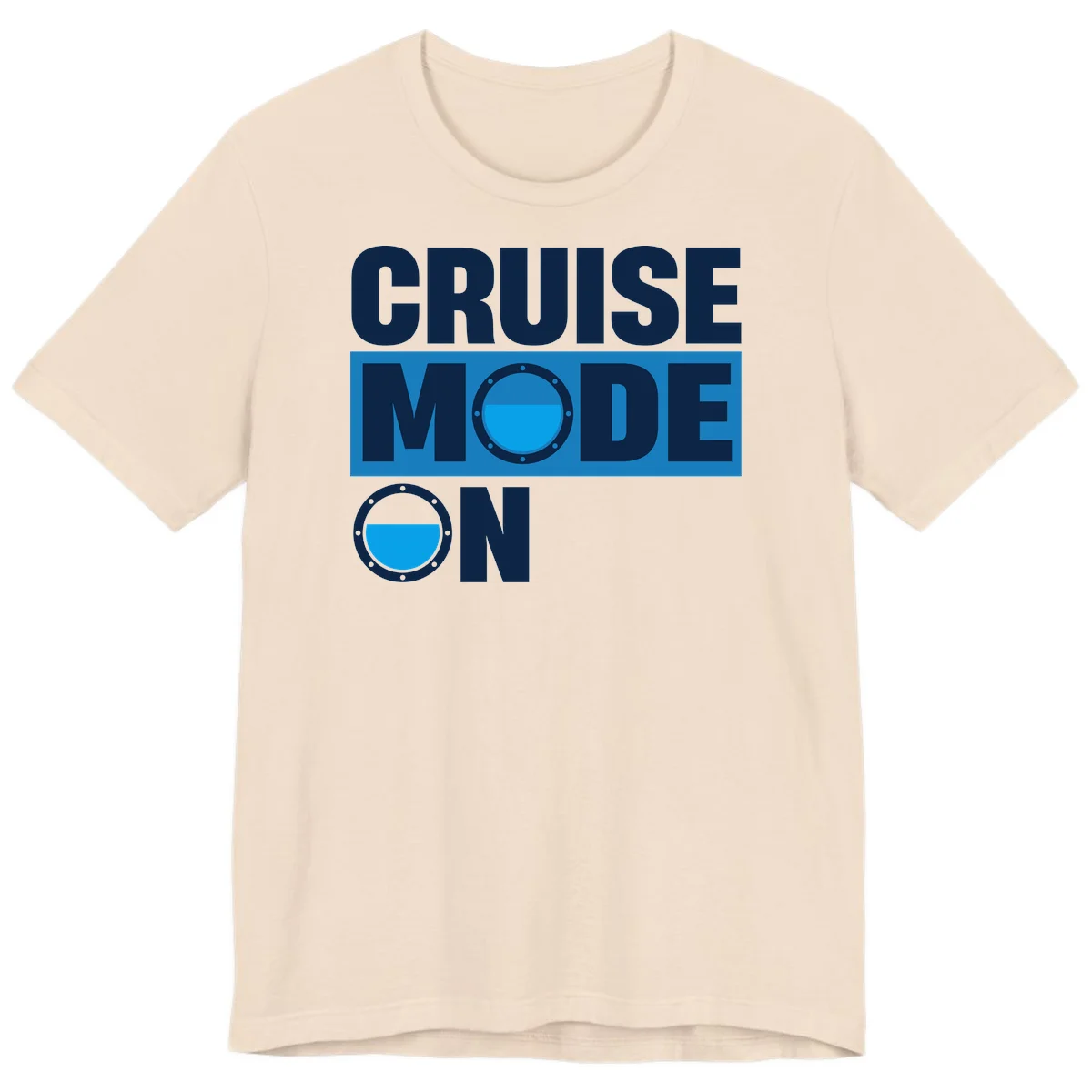 Cruise Mode On Premium T-Shirt in Soft Cream