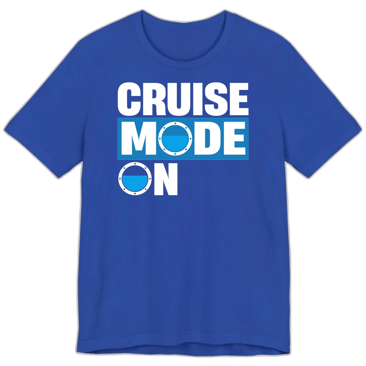 Cruise Mode On Premium T-Shirt in True Royal
