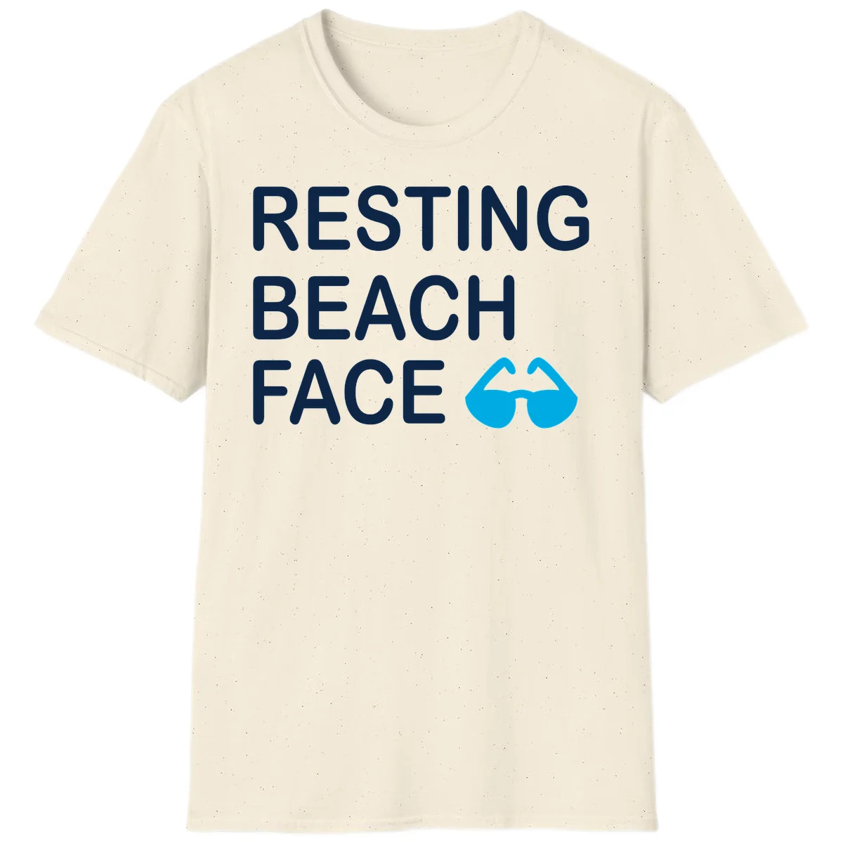 Resting Beach Face T-Shirt in Natural