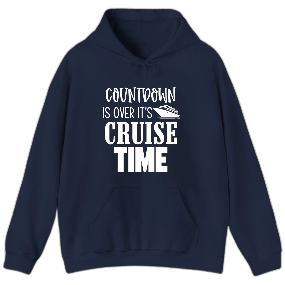 Countdown Is Over It's Cruise Time Hoodie in Navy