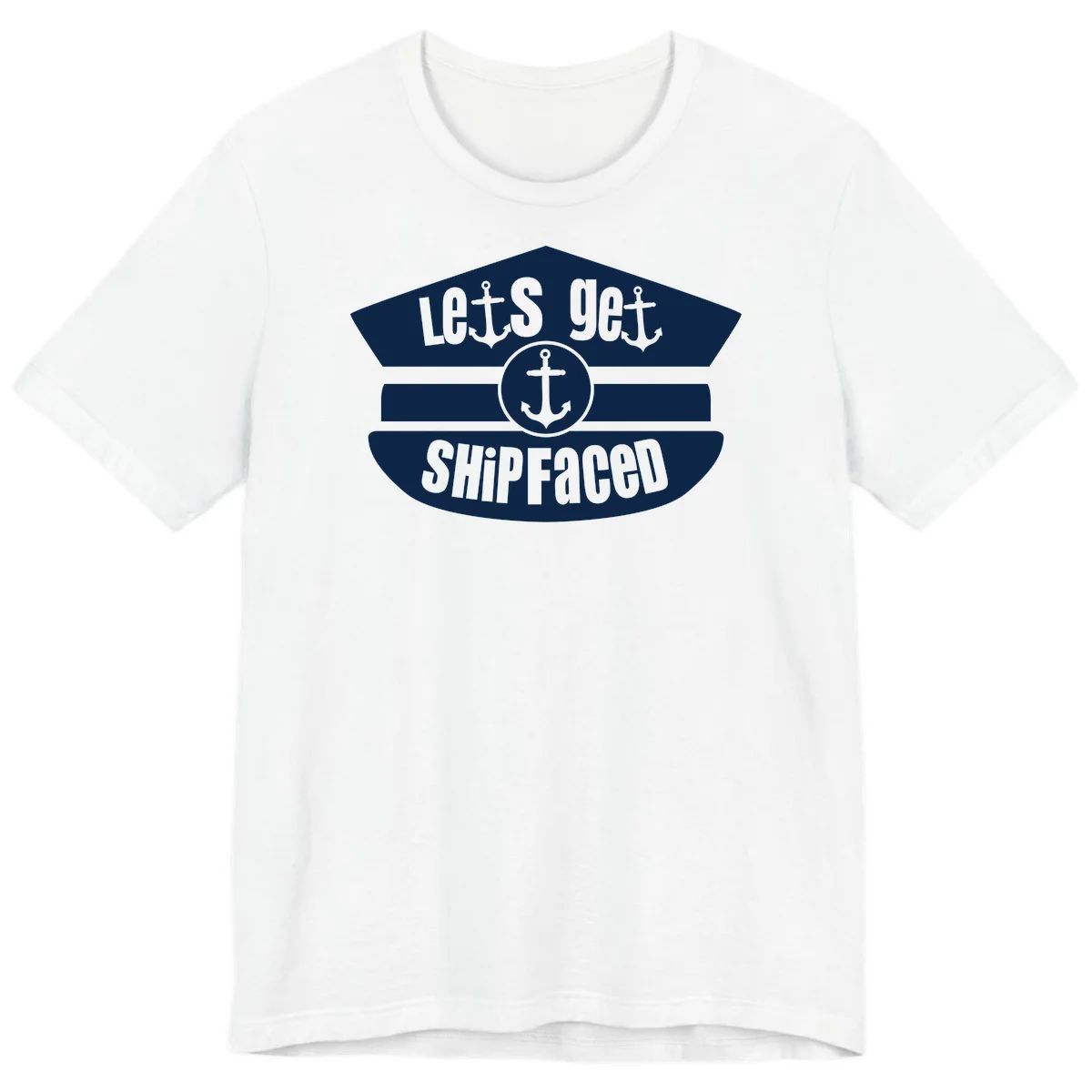 Let's Get Shipfaced Vintage Funny Cruise Premium T-Shirt in White