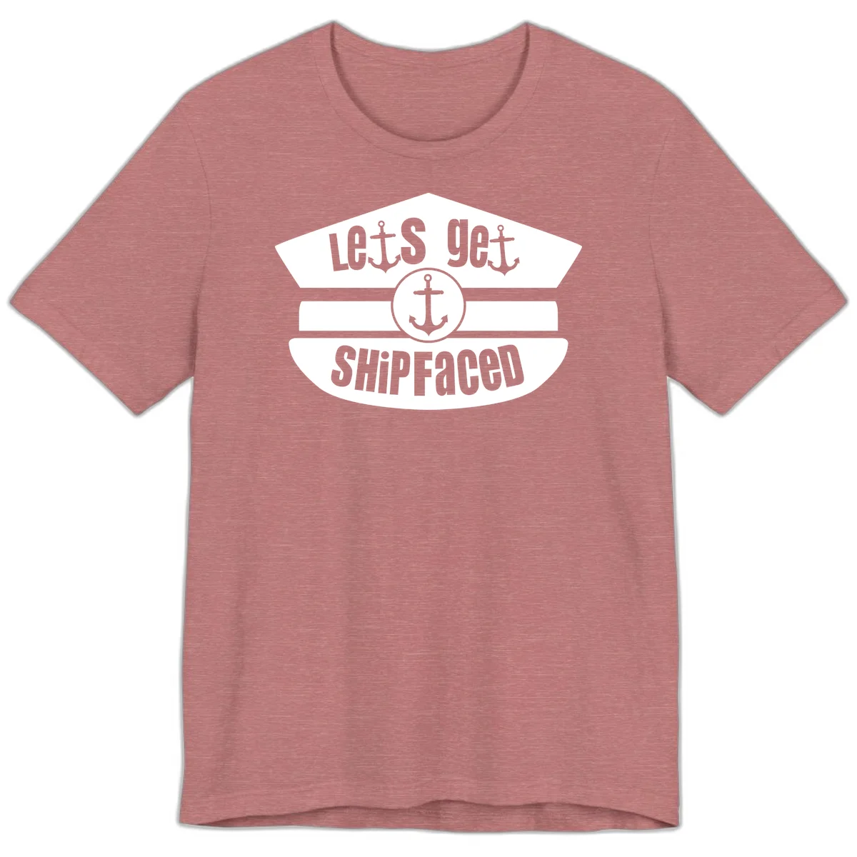 Let's Get Shipfaced Vintage Funny Cruise Premium T-Shirt in Heather Mauve