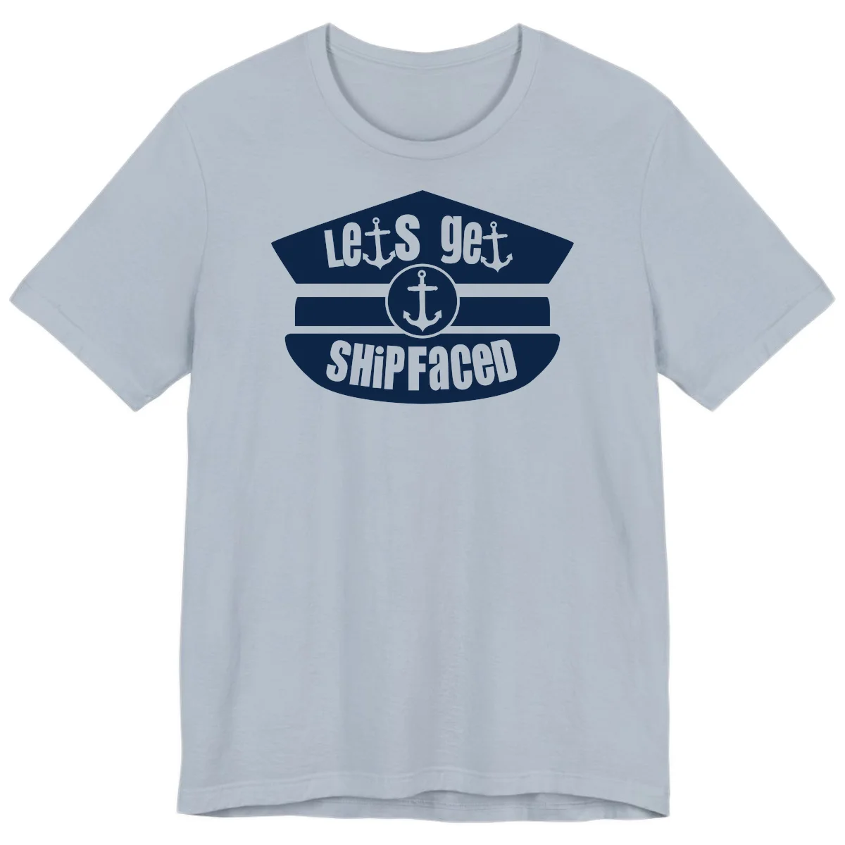 Let's Get Shipfaced Vintage Funny Cruise Premium T-Shirt in Light Blue