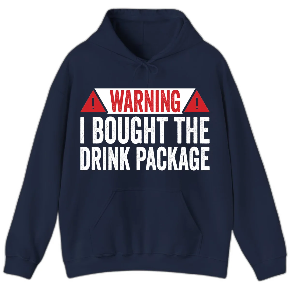 I Bought The Drink Package Hoodie in Navy