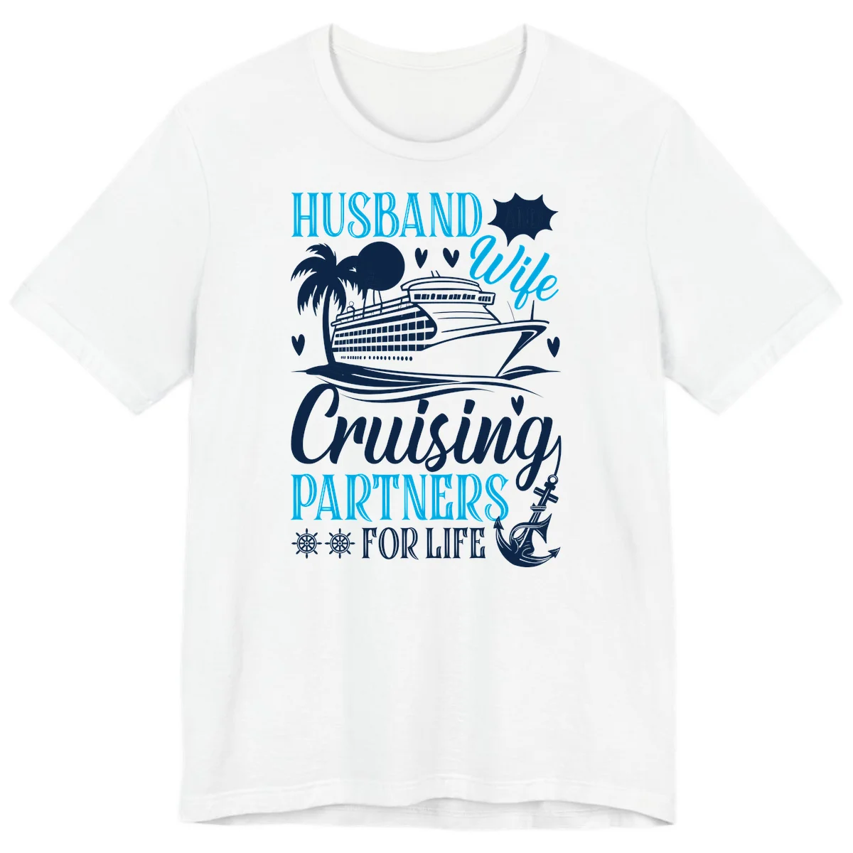Husband Cruising Partners For Life Premium T-Shirt in White
