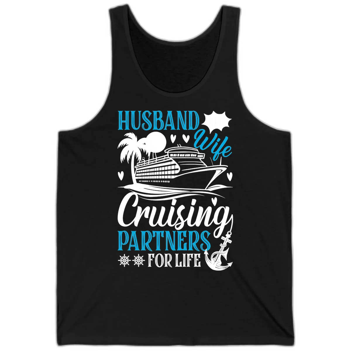 Husband Cruising Partners For Life Tank in Black