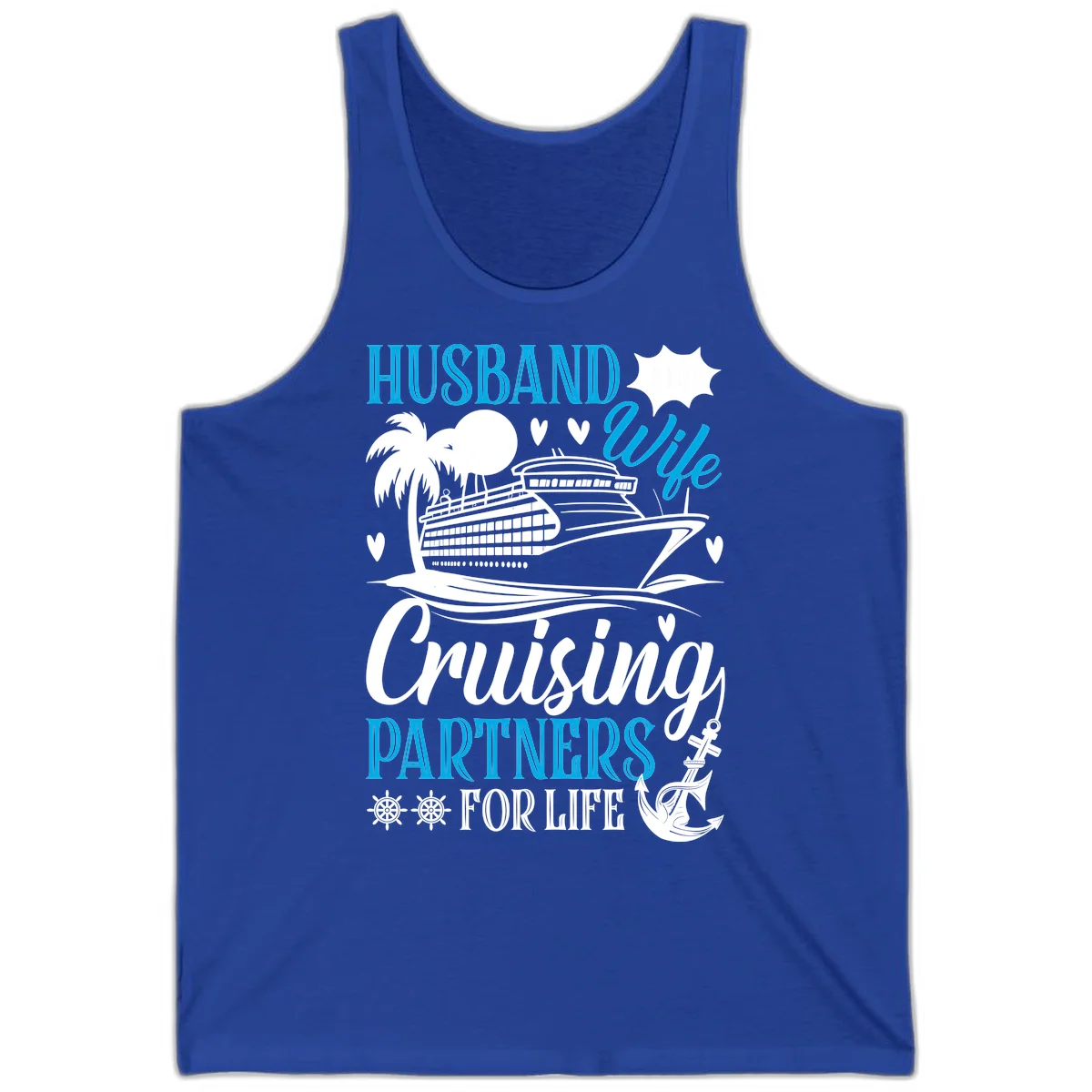 Husband Cruising Partners For Life Tank in True Royal
