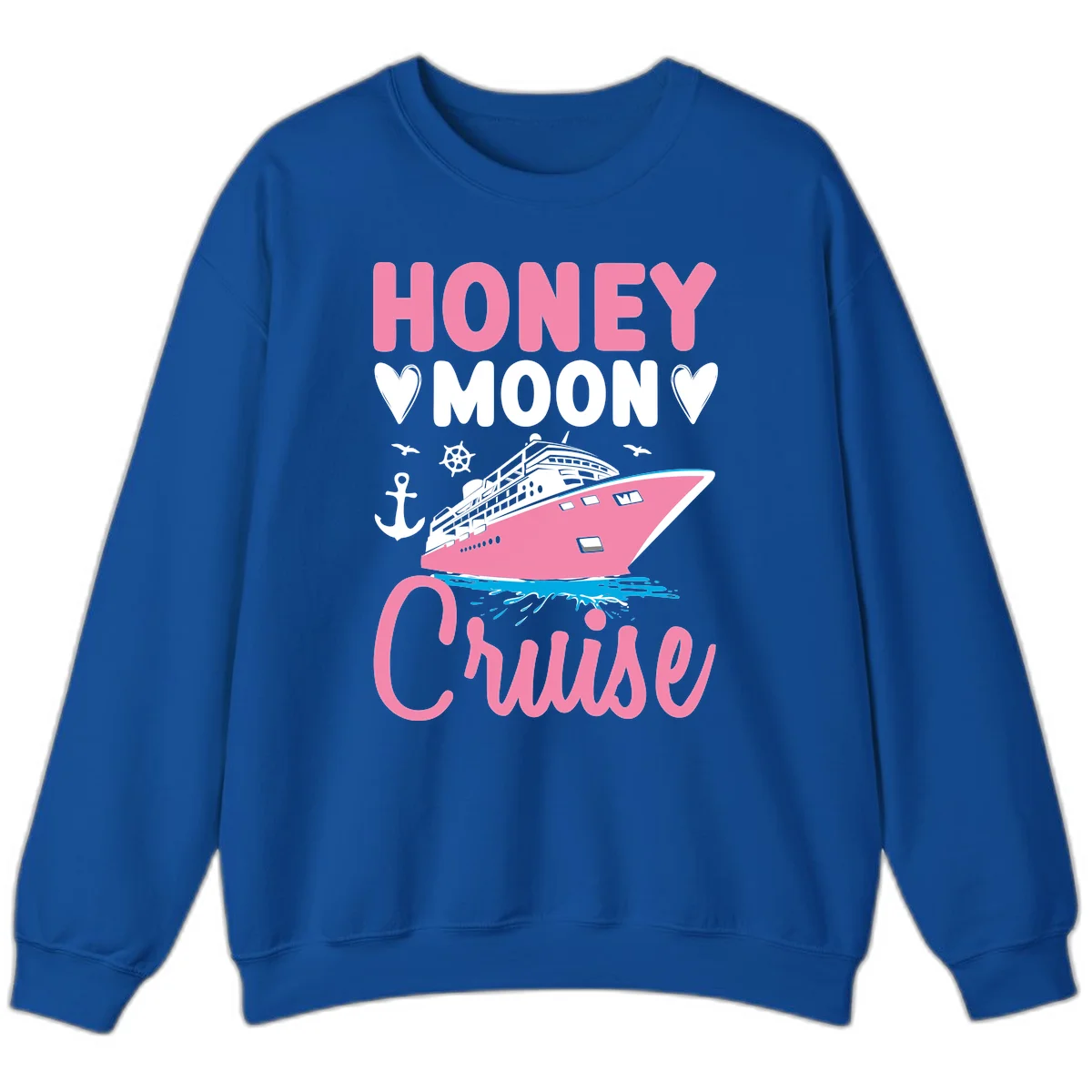 Honeymoon Cruise Club Sweatshirt for Cozy Evenings in Royal