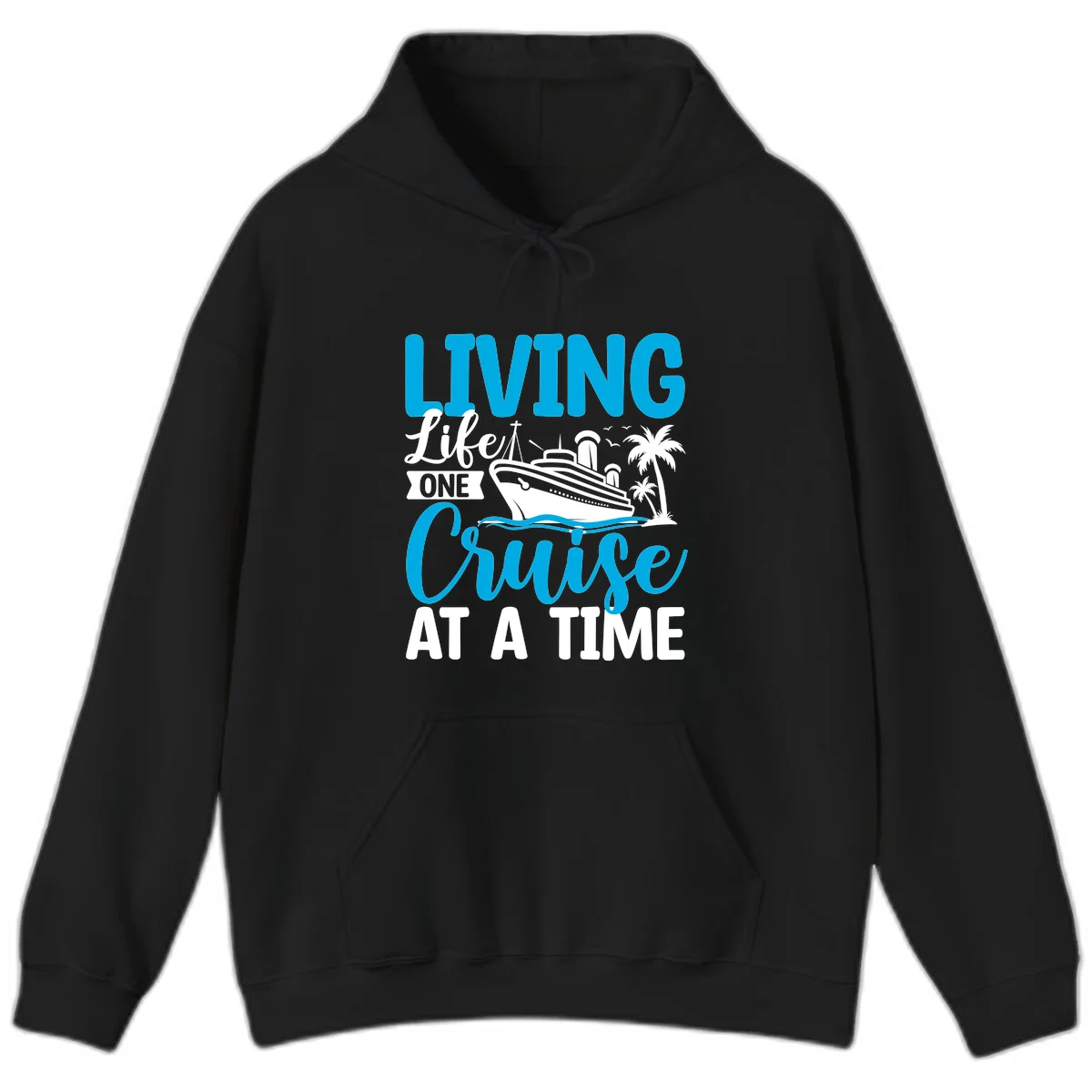Living Like One Cruise At A Time Hoodie in Black