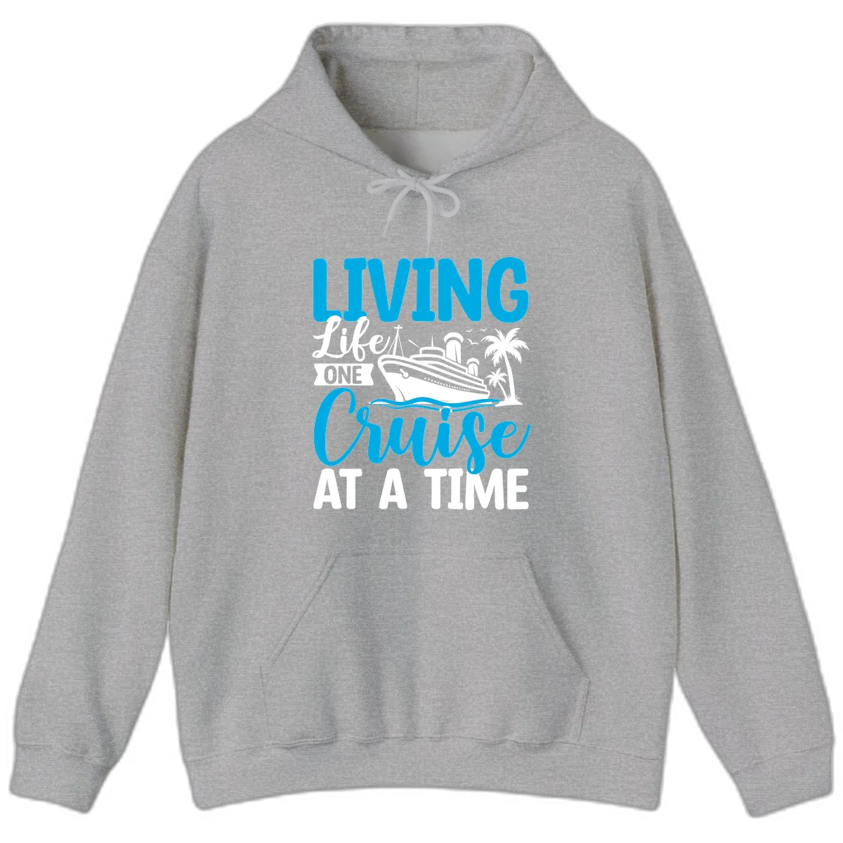 Living Like One Cruise At A Time Hoodie in Sport Grey