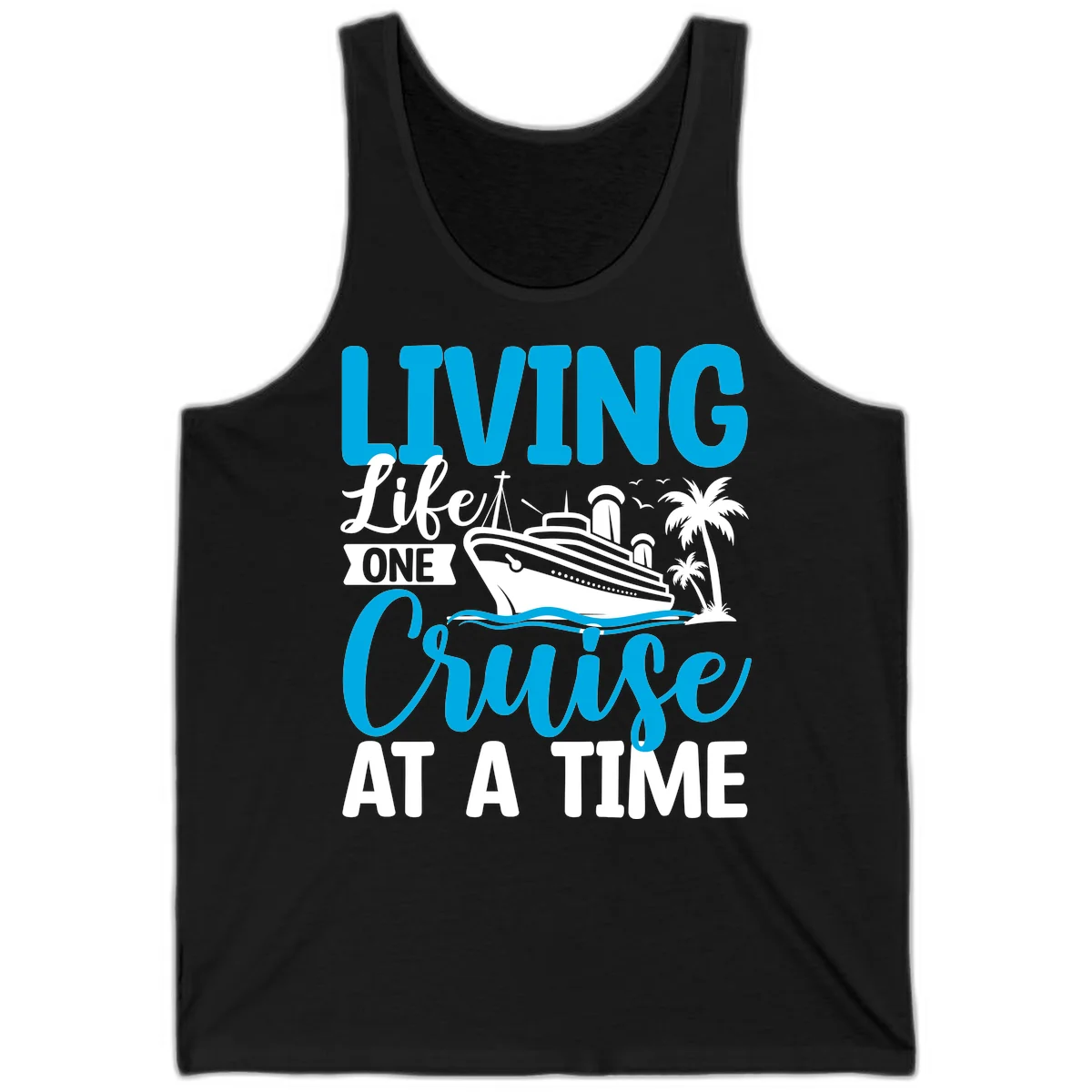 Living Like One Cruise At A Time Tank in Black