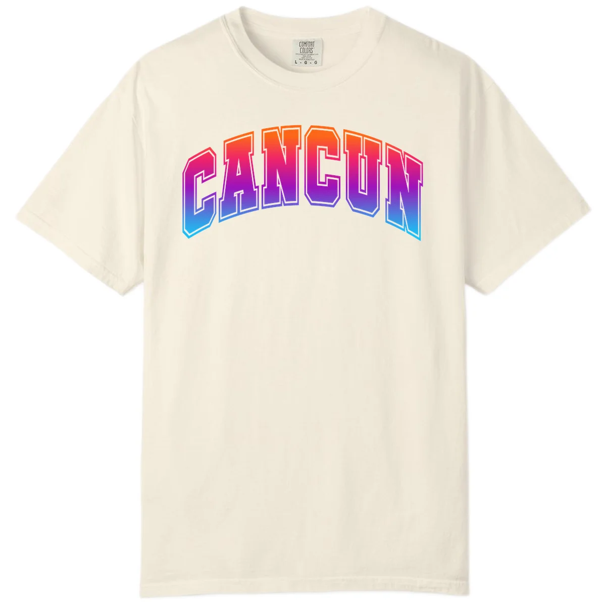 Neon Cruise Retro Vibes Comfort Color Tee in Ivory
