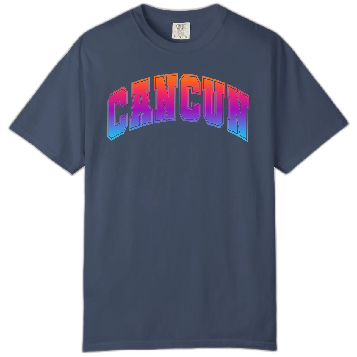 Neon Cruise Retro Vibes Comfort Color Tee in Midnight
