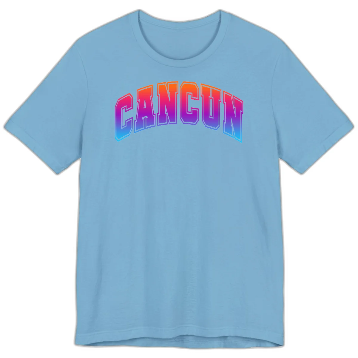 Neon Cruise Retro Vibes 80s Arcade Premium T-Shirt in Ocean Blue