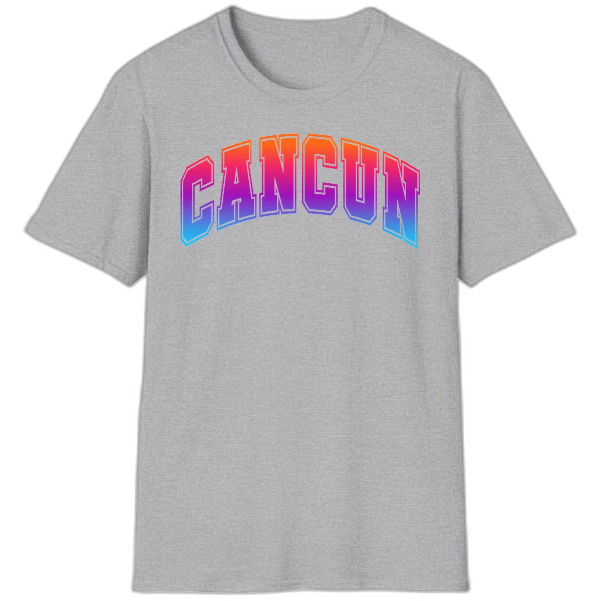 Neon Cruise Retro Vibes 80s Arcade T-Shirt in Sport Grey